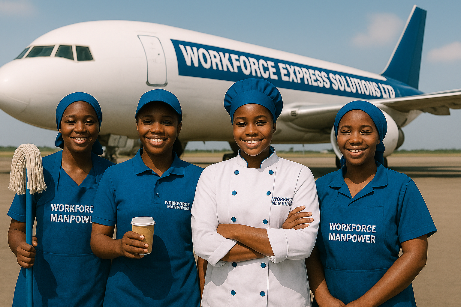 Recruitment agency team at work