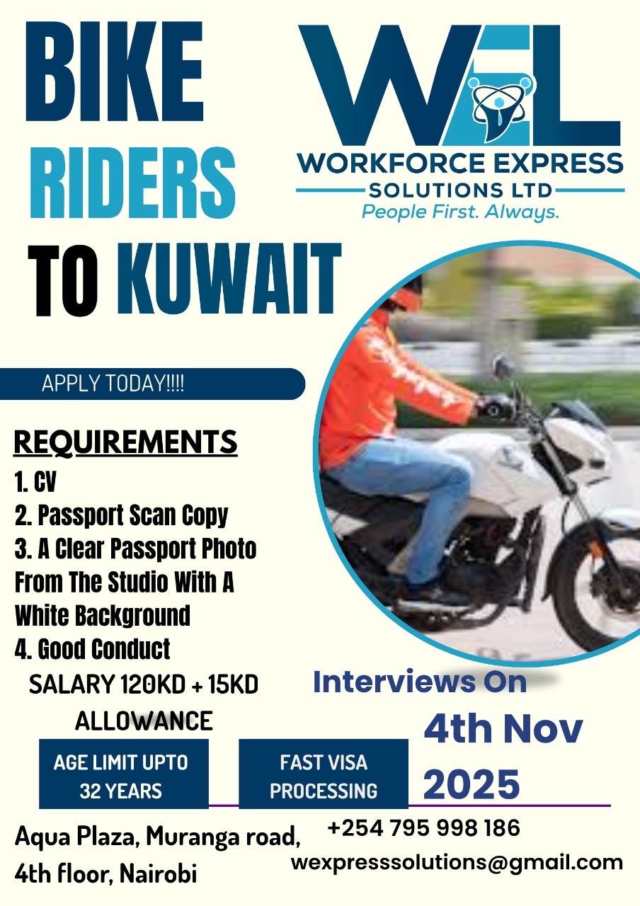 DELIVERY BIKERIDERS TO KUWAIT
